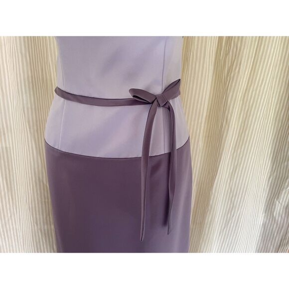 Vintage Prom Dress David's Bridal Purple Bridesmaid Formal Ball Gown Size 8 - Picture 6 of 8